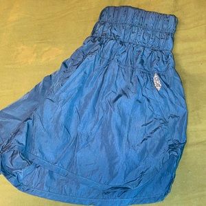 Free People “The Way Home” High Waisted Athletic Shorts Blue Color “Coastline”